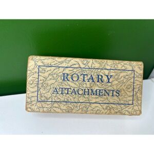 Vintage Rotary Attachments Sewing Machine Presser Foot Set with Original Box